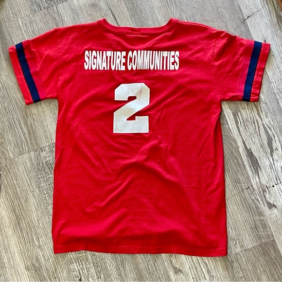 Vintage 1990s Cleveland Indians Chief Wahoo Print Red Amateur Baseball T-Shirt - Picture 9 of 15